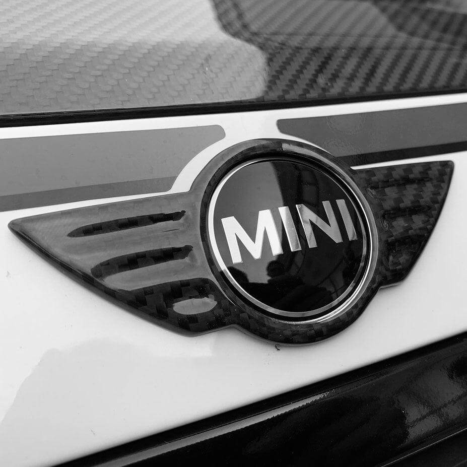 Cover Emblem Logo Badge MINI in Carbon Fiber - MINI R Series & F Series