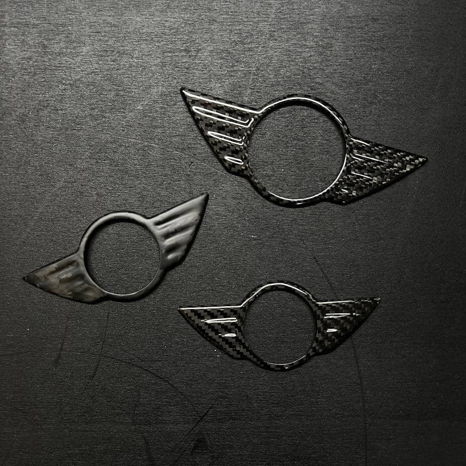 Cover Emblem Logo Badge MINI in Carbon Fiber - MINI R Series & F Series - Image 4