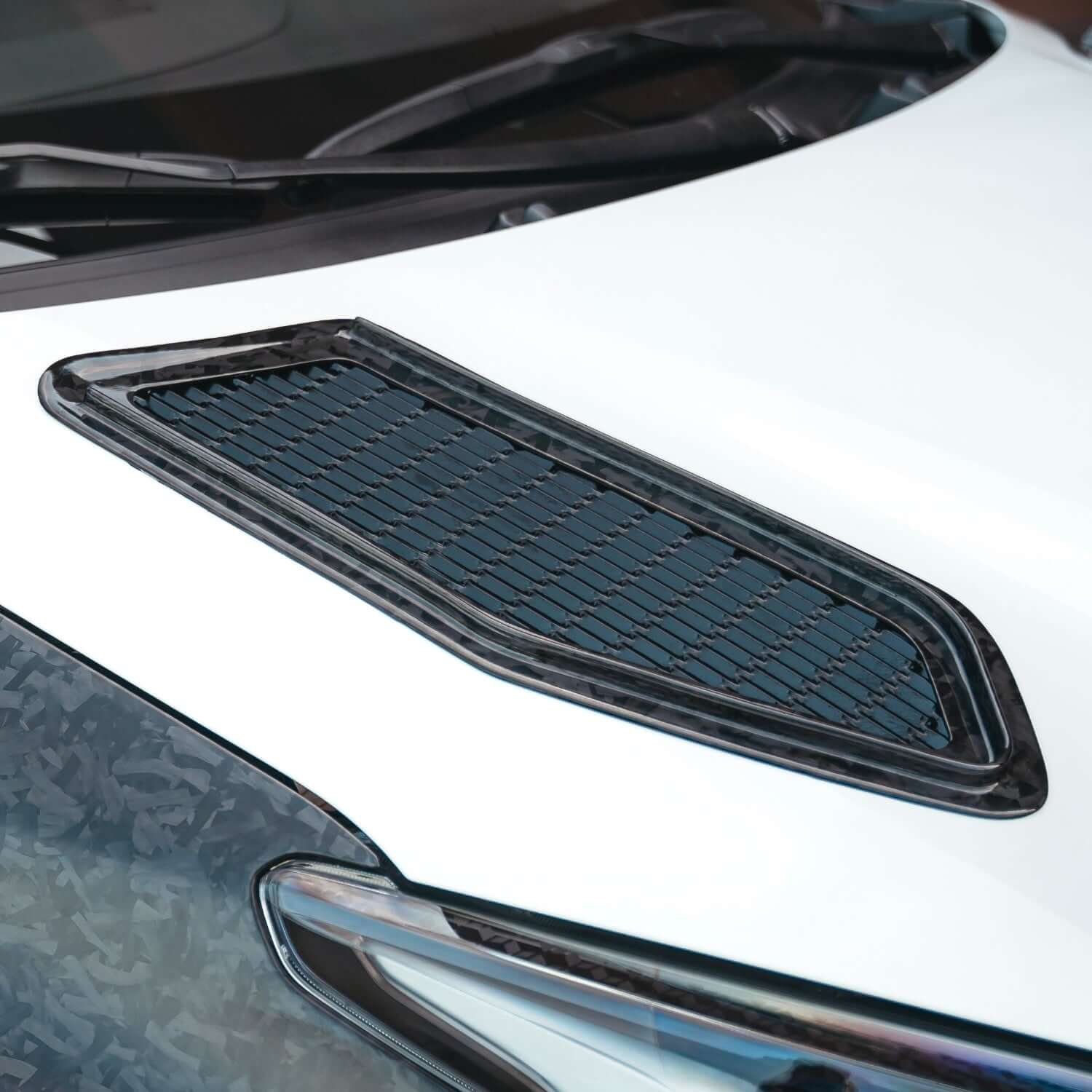 Front Bonnet Extractor "Rally 2 Style" in Forged Carbon Fiber - Toyota GR Yaris mk1 & mk2 - Image 2