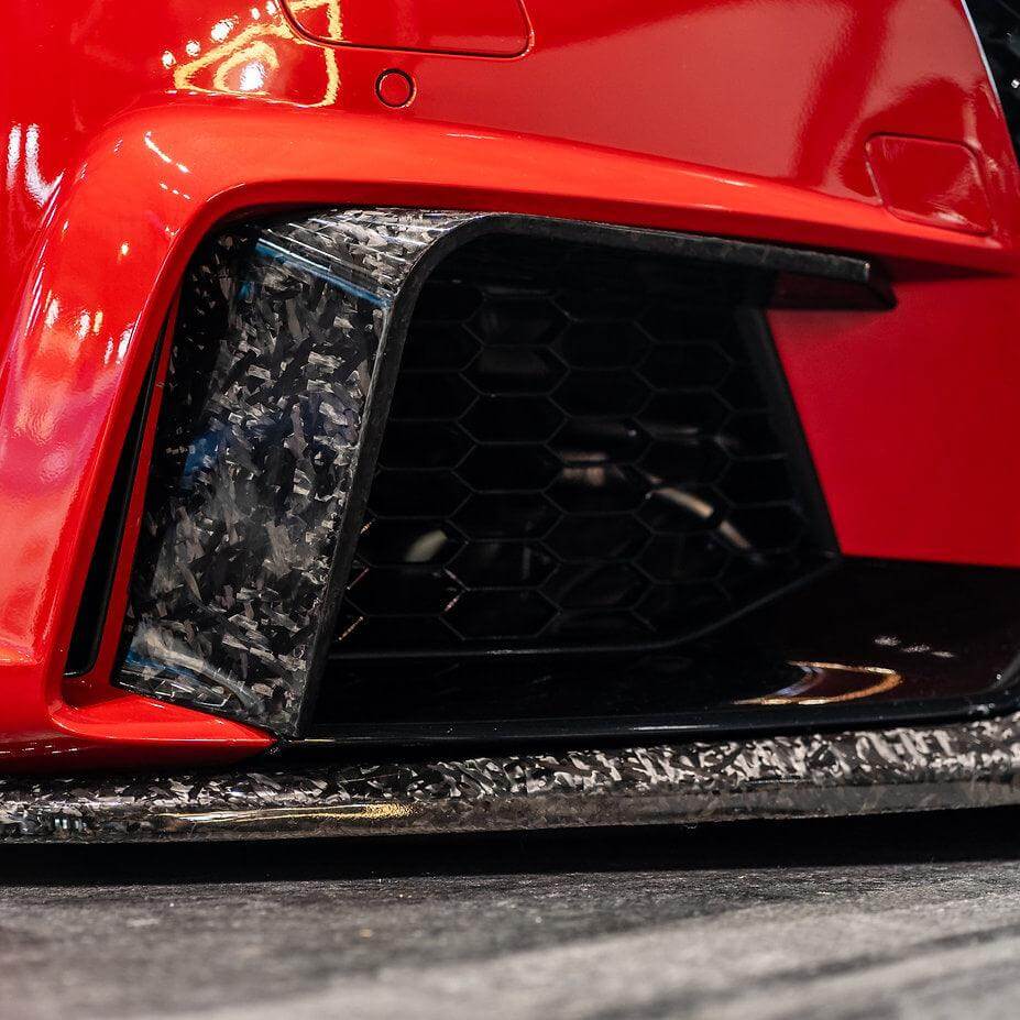 Front Bumper Fins Canards Splitter in Forged Carbon - AUDI TT RS Pre FL - Image 3