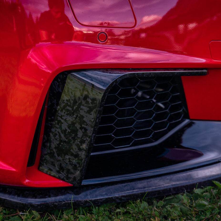Front Bumper Fins Canards Splitter in Forged Carbon - AUDI TT RS Pre FL - Image 4