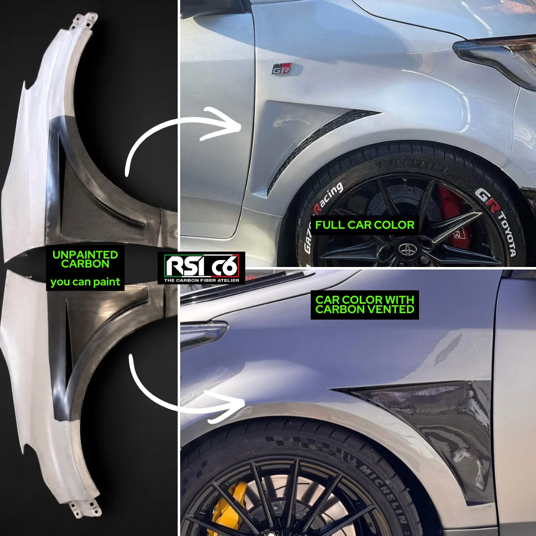 Front Vented Fenders in Carbon Fiber - Toyota GR Yaris mk1 & mk2 - Image 8
