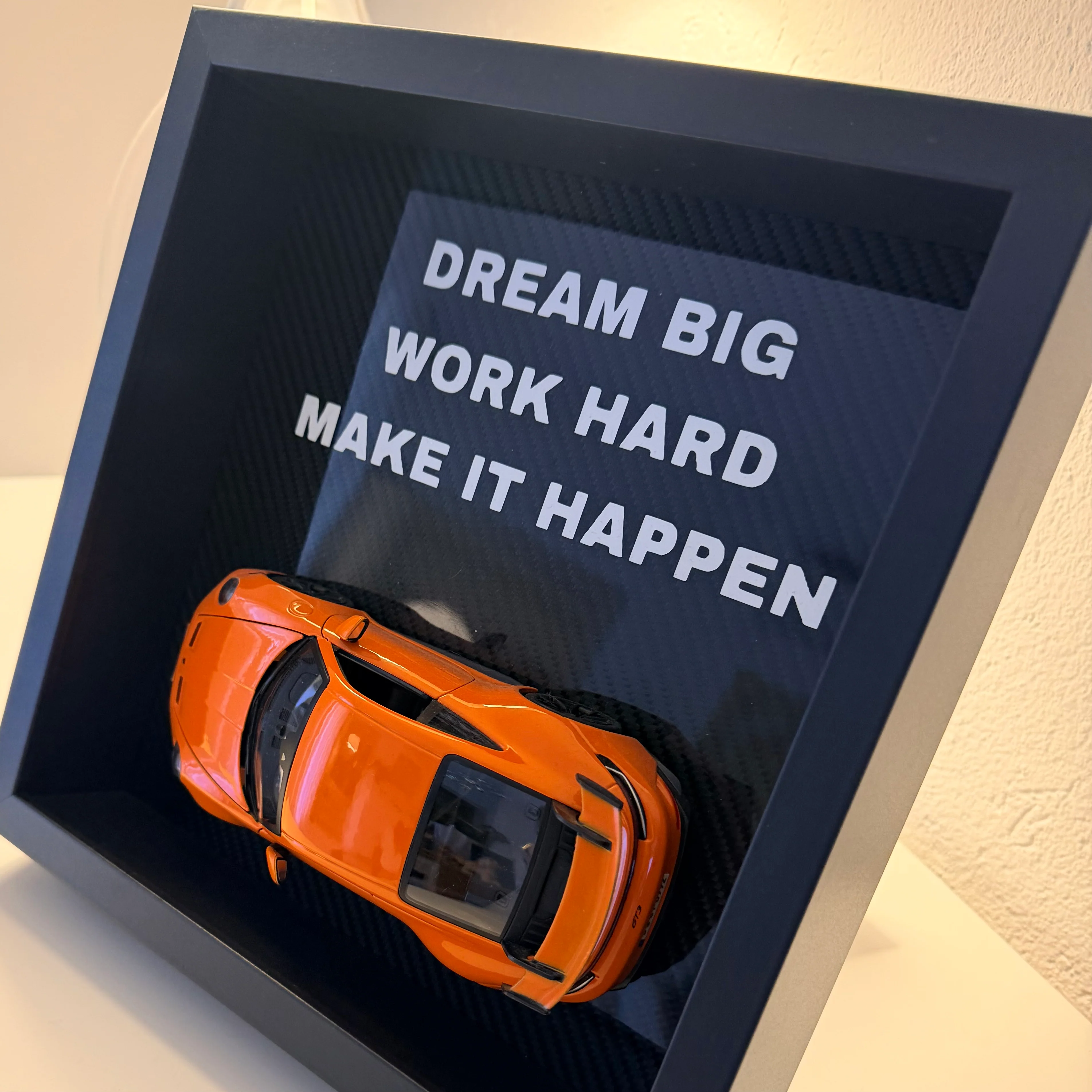 Premium Carbon Fiber Desk Display – “Dream Big Edition” - Image 4