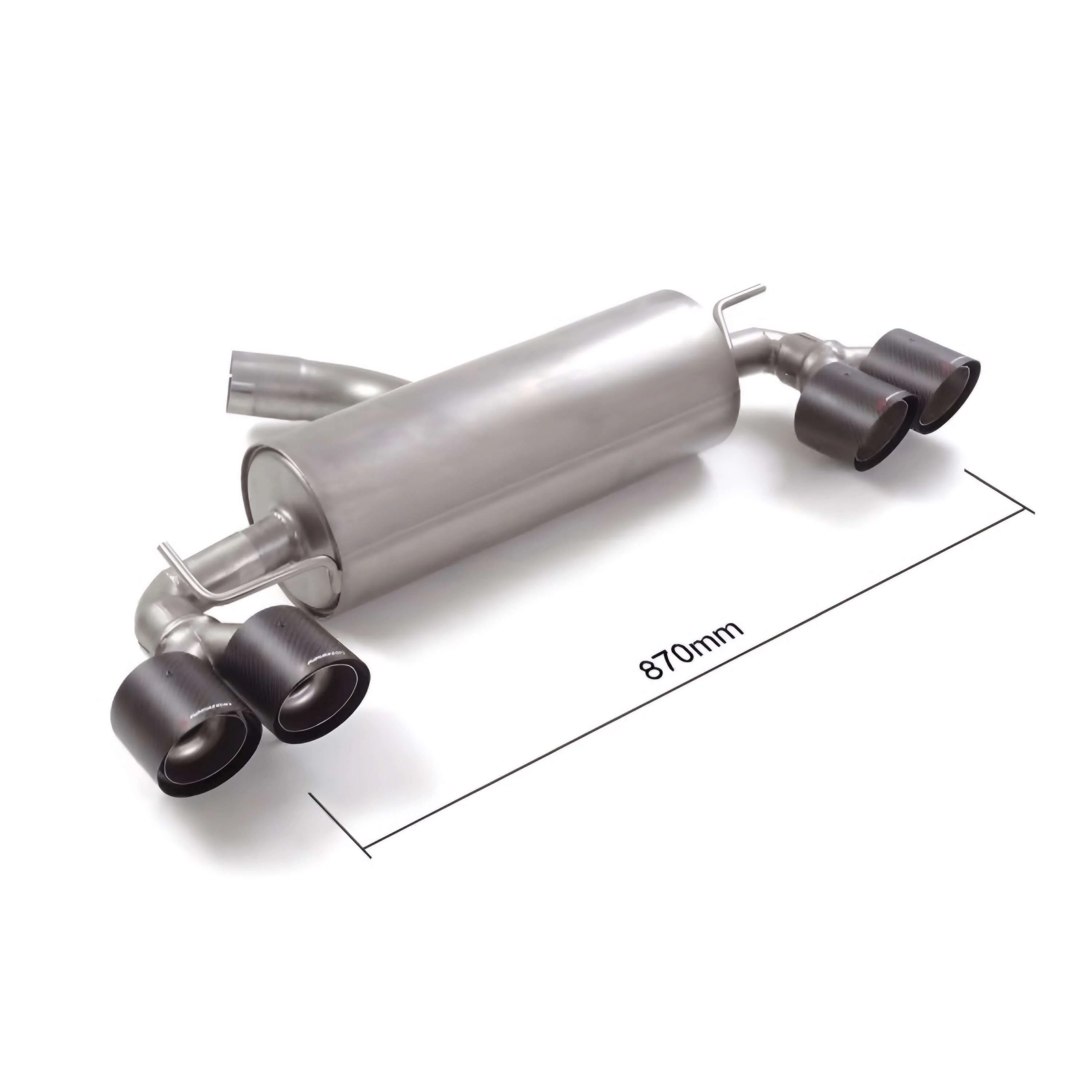 RAGAZZON Exhaust - Stainless steel rear silencer for Toyota GR YARIS