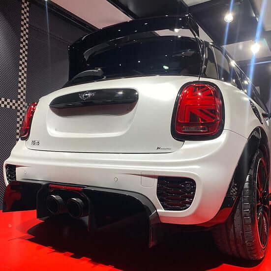 Rear Extractor Diffuser "CHALLENGE" in Carbon Fiber - MINI F55 / F56 / F57 - Image 6