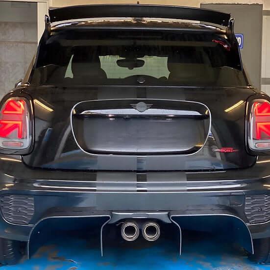 Rear Extractor Diffuser "CHALLENGE" in Carbon Fiber - MINI F55 / F56 / F57 - Image 7