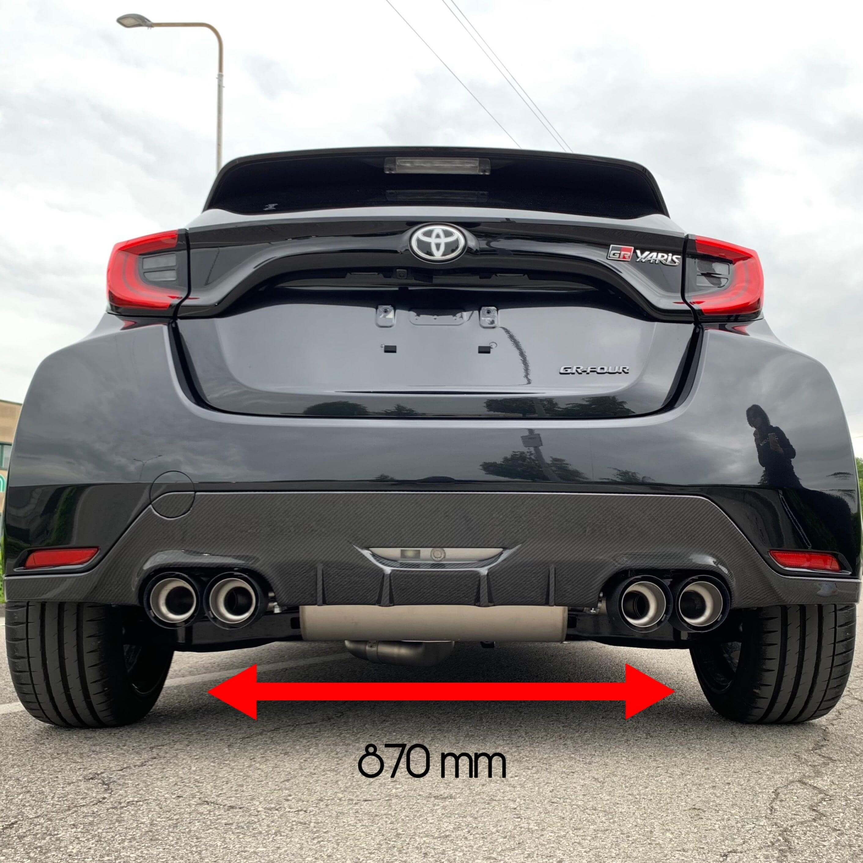 Rear Diffuser in Carbon Fiber - Toyota GR Yaris mk1 - Image 4