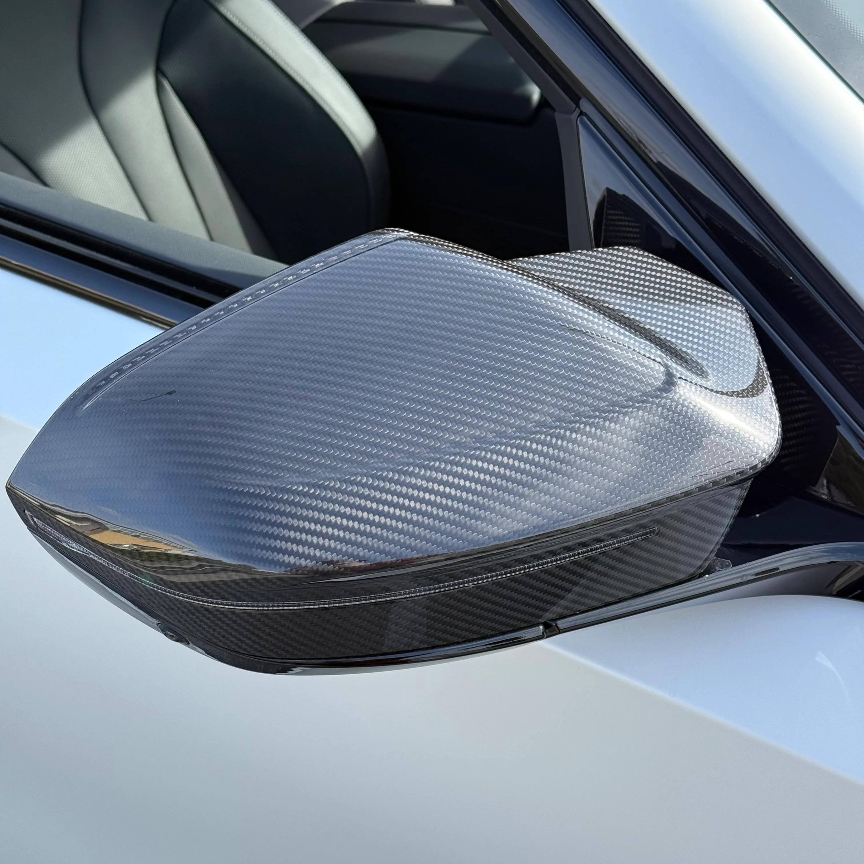 Side Mirror Caps in Carbon Fiber - BMW M5 G90/G99 - Image 3