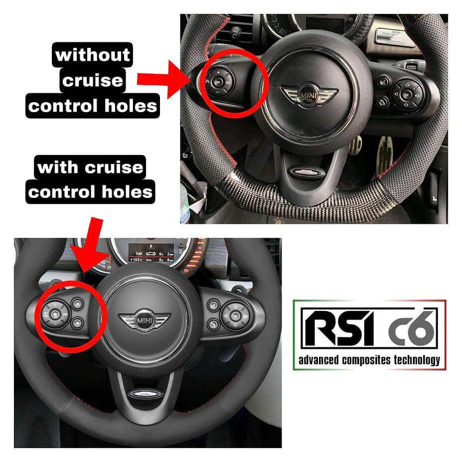 Steering Wheel Trims in Carbon Fiber - MINI F54 / F55 / F56 / F57 / F60 / GP3 - Image 3